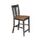 Whitewood Industries Solid Wood San Remo Counter Height Dining Stool - 24" Seat Height S45-102 - alternate 4